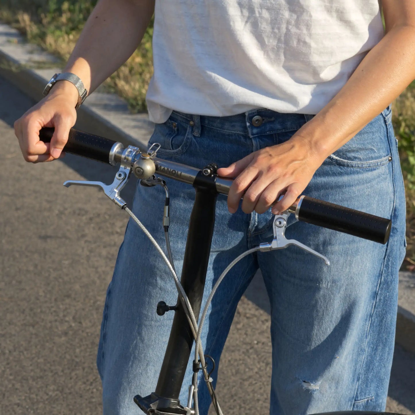 Premium Fahrradgriffe aus Leder